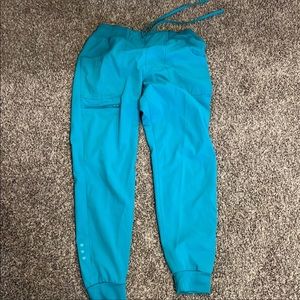 Heart Soul Medium teal jogger scrubs….